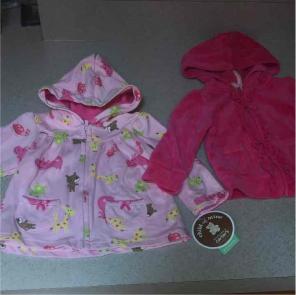 2 baby hoodies