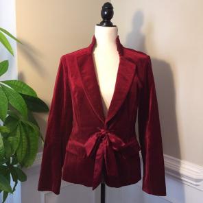 Ruby Velvet Jacket Size 8