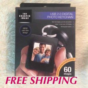 Sharper image digital photo keychain new