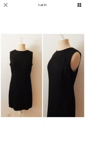 Vintage 90s Gap Black Pencil Dress