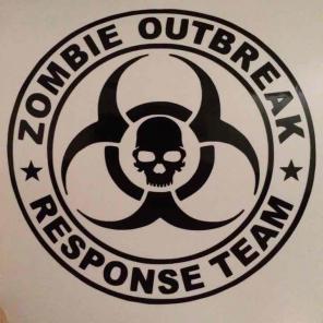 Zombie outbreak decal