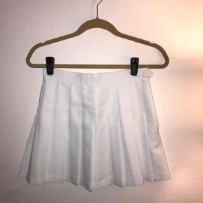 American Apparel White Tennis Skirt