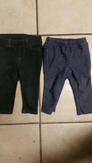 2 pair of girls jeggings
