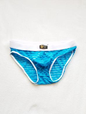 Sz-S Blue Mesh Brefs