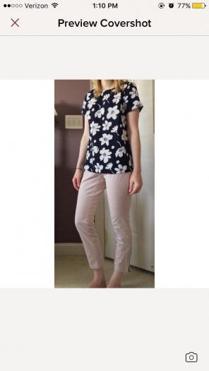 LOFT Cropped Utility Skinny Pants