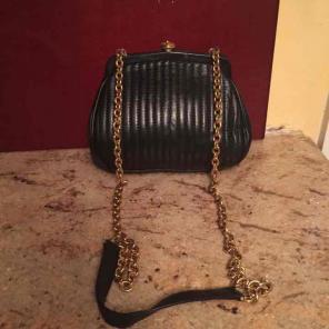 Anne Kline leather. Clutch