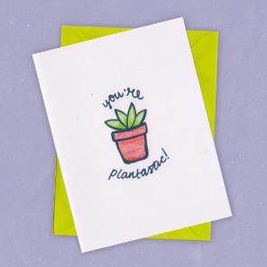 You’re Plantastic Blank Card & Envelope
