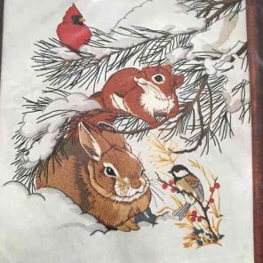 Cross stitch kit winter friends 1175