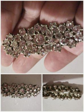 Gorgeous vintage rhinestone brooch