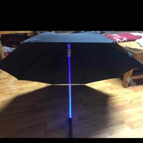 7LED Lightsaber Light Up Black Umbrella
