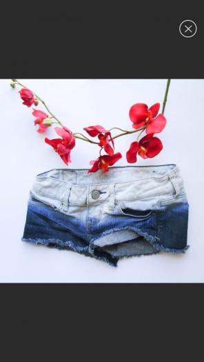 American Eagle Ombré Low Rise Shorts