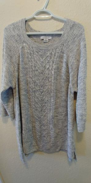 Liz Claiborne 2x blue grey sweater.