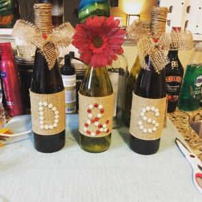 Custom Wine Bottle Decorations