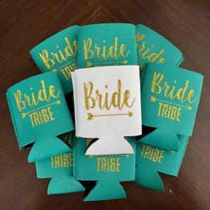 Bridal Party Favors, Bride Tribe Koozie