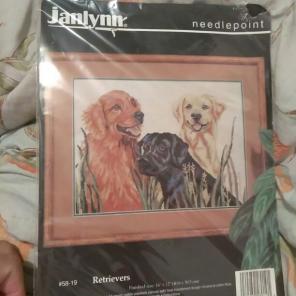 Janlynn Retrievers Needlepoint Kit