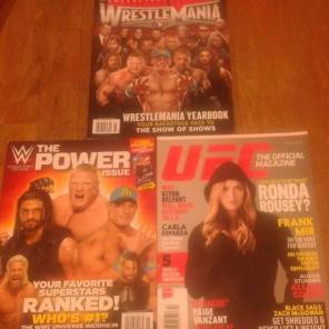 Free Ship WWE UFC Magazines