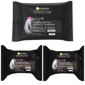 3 Garnier Makeup Remover Wipes CHARCOAL