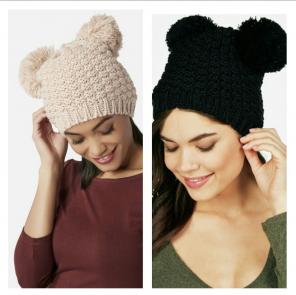 2 double pom beanie