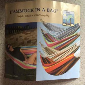 Portable hammock in a bag