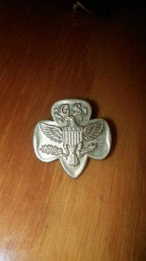 Vintage girls scout brooch