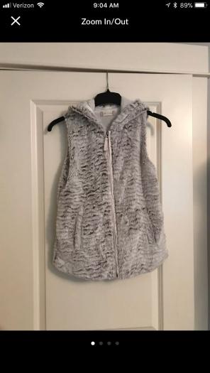 NEW Faux Fur Vest($76value)