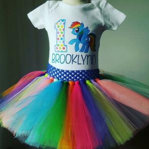 My little pony birthday tutu set