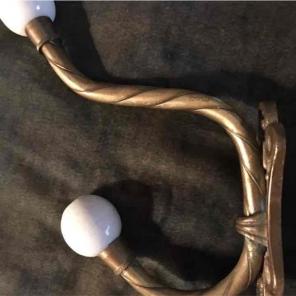 Brass & Porcelain Hooks ,Crafts *Chic *