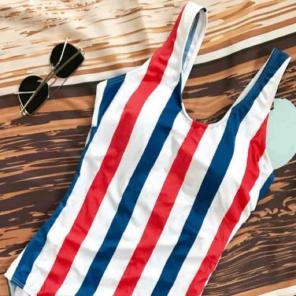 STRIPED ONE-PIECE ⚡️ FREE SHIP