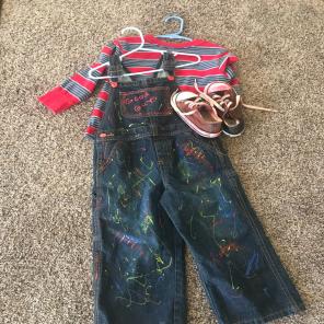 Custom Made Chuckie Costume SIZE 3T