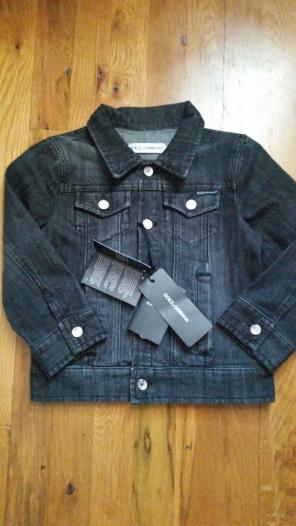 DOLCE & GABBANA BLACK JEAN JACKET