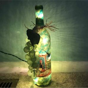 Light up wine bottle