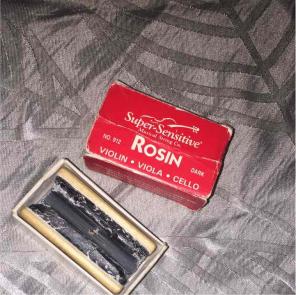 Violin, Viola, cello, rosin