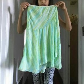 Lime Green Flowing Skirt
