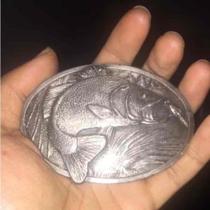 Vintage Bass belt buckle