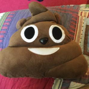 Poop Emoji Pillow (Christmas Edition