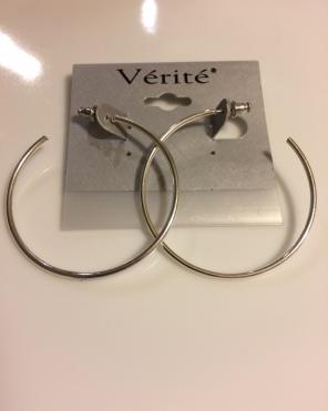 New Silver Loop Earrings By Verite