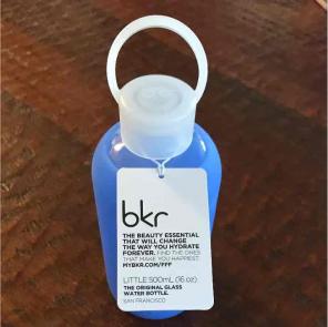 BKR 16oz Glass Water Bottle Romeo Blue