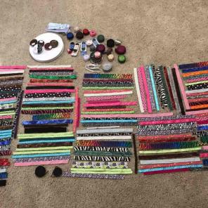 Grosgrain Ribbon and Elastic Lot