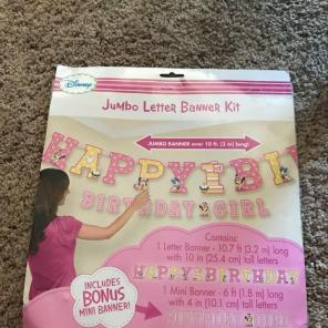 Minnie mouse birthday banner
