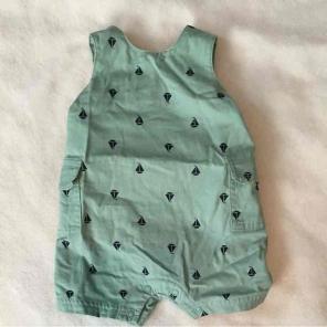 Green/Navy Boys Boat One Piece
