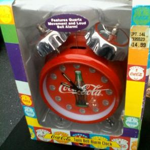COCA COLA TWIN BELL ALARM CLOCK