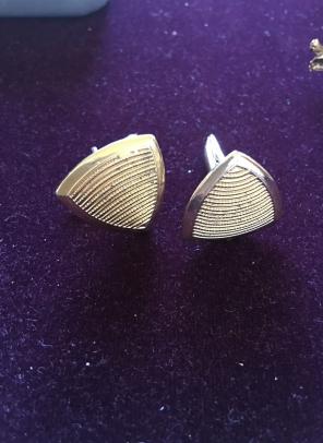 Vintage Men's Gold Cufflinks