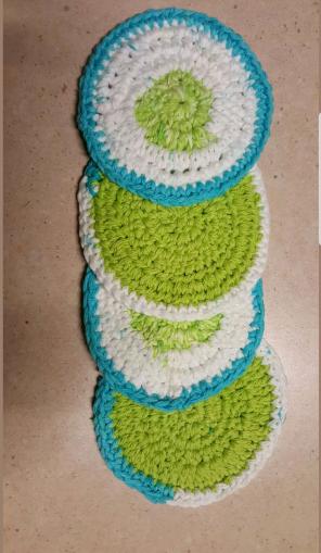 Handmade Crochet Coaster Set