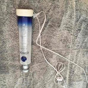 Liquor bottle lit up. Ciroc bottle