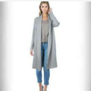 Grey oversized coat