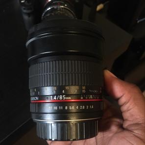 85mm F1.4 Rokinon Lens for Canon