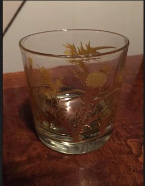 3 Vintage W.V Glass Co. Cocktail Glasses