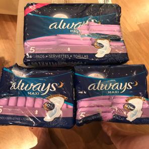 Always Pads Lot Of 156