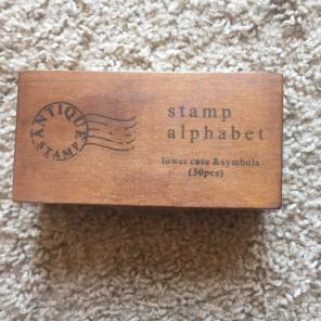 Antique Stamp Alphabet Set