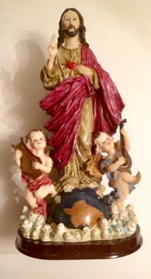14" Sacred Heart Of Jesus Statue